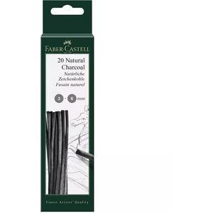 Faber-Castell Faber Castell 129198 Fusain naturel Pitt 3 - 6 pas cher