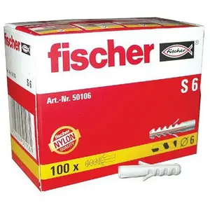 Comparateur de prix : SADER Fischer Cheville Nylon S - Ø12 x 60 mm - Lot de 25 - FISCHER