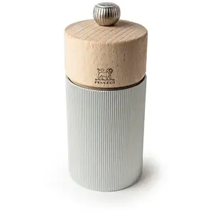 Moulin à sel Line naturel 12 cm - Peugeot - Gris - Bois pas cher