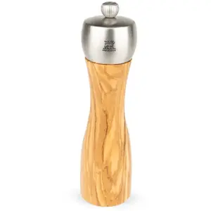 Comparateur de prix : Moulin à poivre manuel en bois d'olivier et inox 20 cm Fidji Peugeot