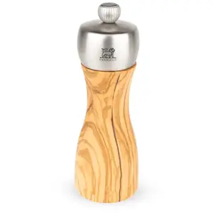 Comparateur de prix : Fidji Moulin à poivre manuel en bois d'olivier et inox 15cm Peugeot
