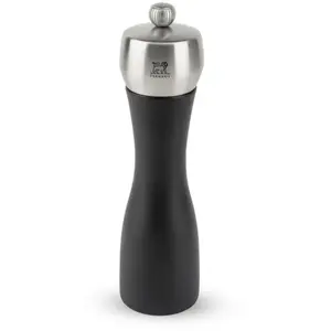 Moulin à poivre manuel en bois et inox couleur noir 20 cm Fidji Peugeot pas cher
