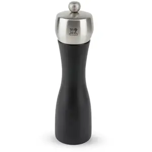 Peugeot - Fidji Moulin à sel manuel en bois et inox couleur noir 20 cm pas cher