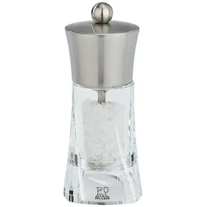 Comparateur de prix : Peugeot - Ouessant Moulin à sel manuel en inox et acryl 14 cm