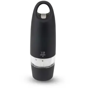 Peugeot Zest Moulin à sel électrique en ABS soft touch couleur noir 18 cm TU pas cher