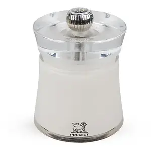 Peugeot - Bali Moulin à sel manuel en acryl couleur blanc 8 cm pas cher