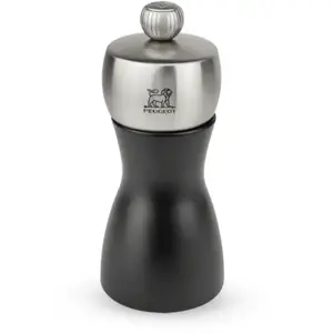 Peugeot - Fidji Moulin à sel manuel en bois et inox couleur noir 12 cm pas cher