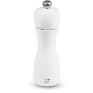 Tahiti Moulin à sel manuel en bois couleur blanc mat 15 cm Peugeot pas cher