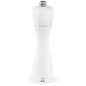 Peugeot - Tahiti Moulin à sel manuel en bois couleur blanc mat 20 cm pas cher