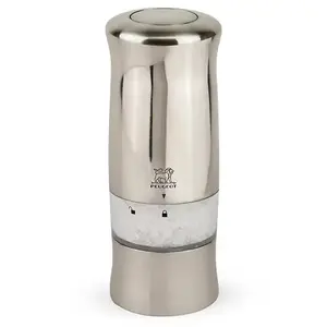 Comparateur de prix : Moulin à sel électrique Zeli argent 14 cm Peugeot