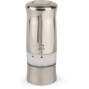 PEUGEOT Elektrische Salzmühle ZELI 14cm Edelstahl Optik argent pas cher