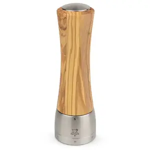 Comparateur de prix : Moulin à sel Madras 21 cm en inox et bois d'olivier Peugeot