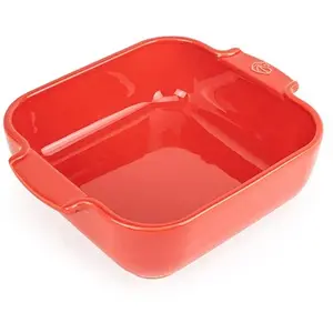 Comparateur de prix : Plat à four carré Appolia céramique rouge  21 cm Peugeot