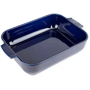 Comparateur de prix : Peugeot Appolia Plat four céramique rectangle bleu profond 32 cm - 12,5' TU
