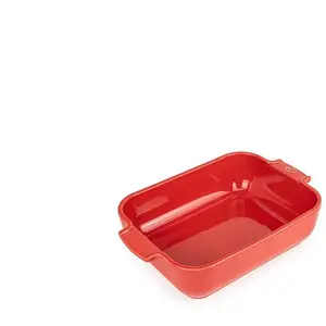 Comparateur de prix : Peugeot - Appolia Plat four céramique rectangle rouge 25 cm - 10'