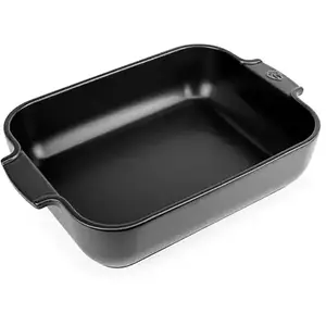 Comparateur de prix : Plat au four PEUGEOT Appolia rectangulaire 32 cm Noir Satin
