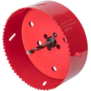 Wolfcraft Scie Cloche 152 mm Bi-Métal Rouge Perçage Accessoires Bricolage 422082