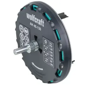 Comparateur de prix : Scie Cloche Réglable ø 45-130 - wolfcraft 5978000