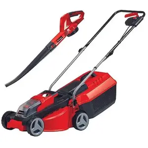 Einhell Rasenmäher-Laubbläser-Se GE-CM 3018 Li CL, 18Volt (rot/schwarz, Li-Ionen Akku 3,0Ah) pas cher