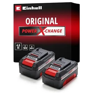 Comparateur de prix : Einhell 4511489 - Lot De Batteries 18V Power-X-Change Li-ion - 4.0Ah (2 Pièces