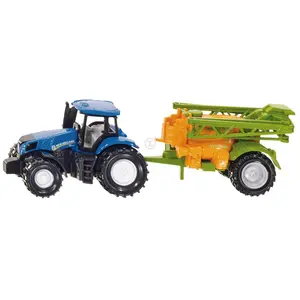 Tracteur New Holland avec épandeur 1/64ème - SIKU pas cher