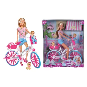 Comparateur de prix : Simba - Steffi Love Vélo - Poupée Mannequin 29cm - Bébé et Chien Inclus - 105739050
