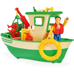 Simba Sam Le Pompier Bateau De Pêche De Charlie Avec Figurine