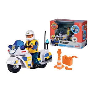 Moto de police Simba et 1 figurine policier Sam le Pompier pas cher