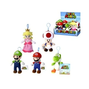 Simba Super Mario Luigi, Toad, Yoshi ou Peach Porte-clés en Peluche 12,5 cm