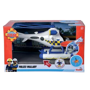 Sam El Bombero – Helicóptero Wallaby One Con Aspas Giratorias – Vehículo De Juguete Para Niños +3 Años