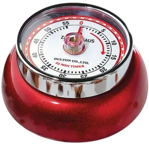 Minuteur speed rouge métal - Zassenhaus - Rouge - Acier pas cher