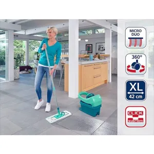 Comparateur de prix : Leifheit Leifheit Ensemble de vadrouille Profi XL Vert avec panier 55096