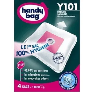 Comparateur de prix : Lot de 4 sacs aspirateur non tissé - y101 - samsung - Handy Bag