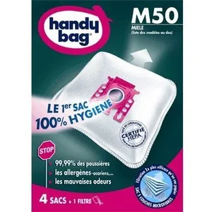 Comparateur de prix : Lot de 4 sacs aspirateur non tissé - m50 - miele - Handy Bag