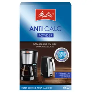 Melitta Détartrant en Poudre, Pour Cafetières à Filtres, 6 x 20g pas cher