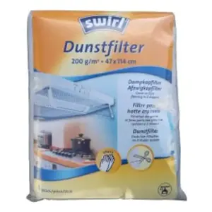 Filtre hotte Swirl 200 gr 47x114mm - évacuation basse - blanc pas cher