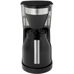 Comparateur de prix : Melitta Melitta EasyTop Therm - Cafetière - 12 tasses - noir / argent