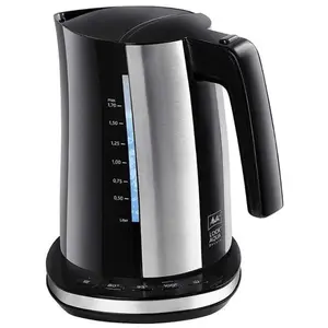 Comparateur de prix : Bouilloire - Melitta - 6766976 - 1,7 L - 2400 W - Acier Inoxydable Noir