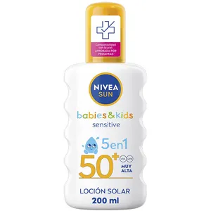 Nivea Sun BABIES&amp;KIDS Lotion solaire 5 en 1 SPF50+ 200 ml pas cher