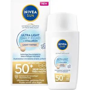 Nivea Sun Ultra Light Daily Fluid + Hyaluron | Light Tinted pas cher