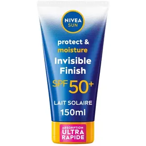 NIVEA Crème solaire SPF 50+ - Invisible Finish - Visage & corps - 150 ml pas cher