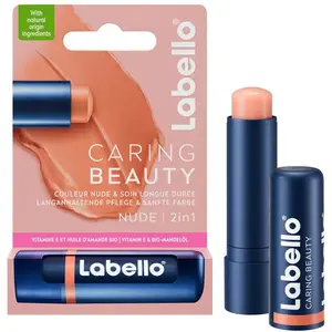 Comparateur de prix : Labello - Baume soin des lèvres stick coloré nude Caring Beauty Baume à lèvres 4.8 g female