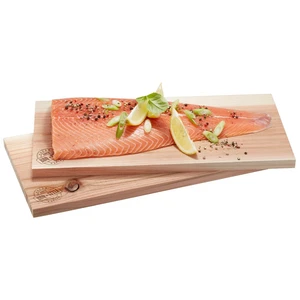 Jeu de 2 planches à découper pour barbecue en cèdre Gefu BBQ 39,5x19,5 cm