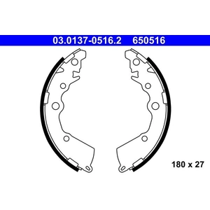 ATE Mâchoires de frein X4 pour KIA: Picanto (Ref: 03.0137-0516.2) pas cher
