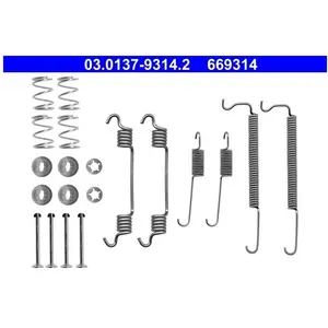 Comparateur de prix : Kit d'accessoires, mâchoires de frein ATE 03.0137-9314.2