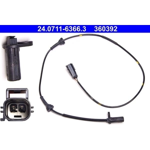 Comparateur de prix : Capteur, vitesse de roue 24.0711-6366.3 ATE 24.07116366.3