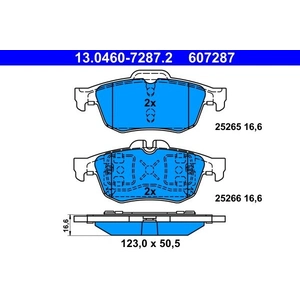 ATE Plaquettes de frein X4 pour RENAULT: Latitude (Ref: 13.0460-7287.2) pas cher
