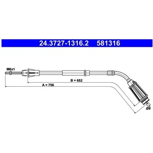 Comparateur de prix : ATE Câble de frein à main pour VOLVO: S80 (Ref: 24.3727-1316.2)