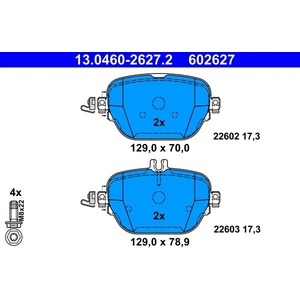 Kit de plaquettes de frein, frein à disque 13.0460-2627.2 ATE 13.04602627.2 pas cher