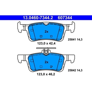 ATE Plaquettes de frein X4 pour FORD: Fiesta (Ref: 13.0460-7344.2) pas cher